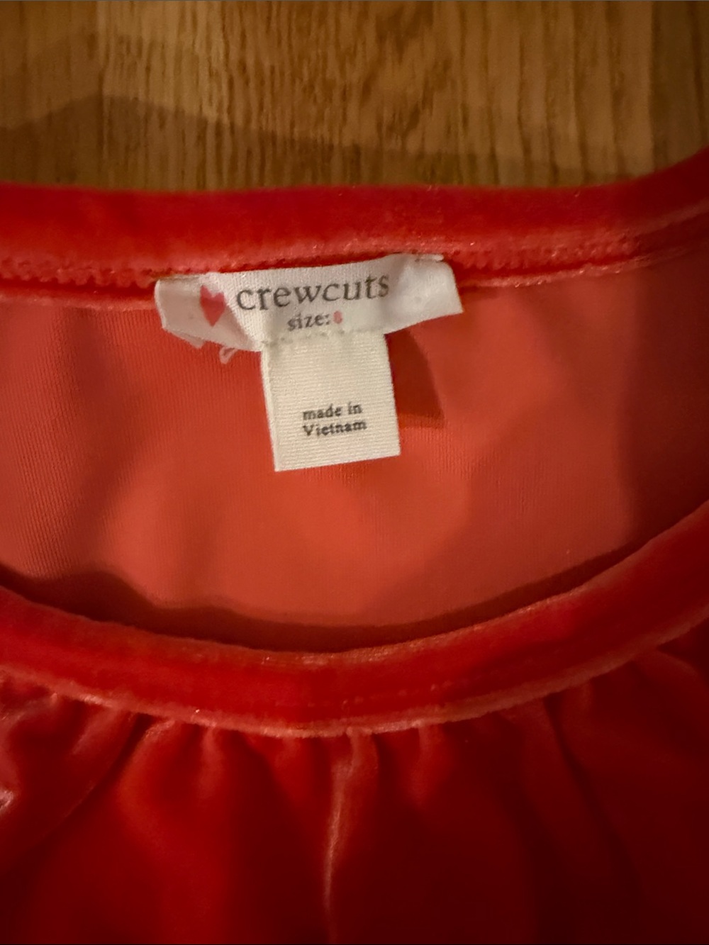 Crewcuts Red Velvet Ruffle Dress - Picture 2 of 2